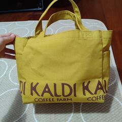 KALDI COFFEE FARMのイエローキャンバストートバッグ