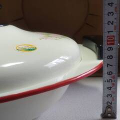 【未使用】 クワバト印　ホーロー鍋　クックパン　昭和レトロ　岡崎市からの画像