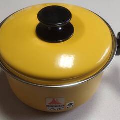 【未使用】 ヤマタカ　ホーロー鍋　調理器具　昭和レトロ　送料無料