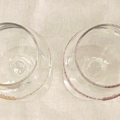 美品 ワイングラス ペア グラス アフターヌーンティーリビング シャンパングラスの画像