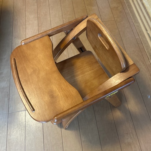【美品】木製ベビーチェア
