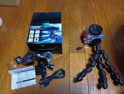 動作未確認 　アクションカメラ 　バイシクルレコーダー　２点セット