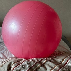 ピンクのバランスボール