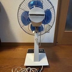 昭和レトロ　TOSHIBA 東芝　DF-30W 扇風機　首振り　清掃済　完動品 レトロ扇風機 アンティークの画像