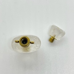 水晶ハート香水瓶［A1680］の画像