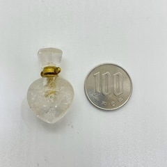 水晶ハート香水瓶［A1680］の画像
