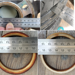 19インチ アルミホイール 8.5J +35 4本セット（タイヤ付き）TT装着品の画像