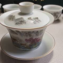 【未使用】 中国茶器　13点セット　陶磁器　美術工芸品　岡崎市からの画像