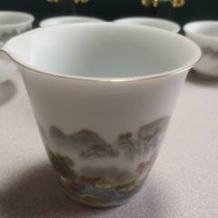 【未使用】 中国茶器　13点セット　陶磁器　美術工芸品　岡崎市からの画像