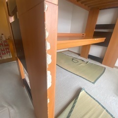 ニトリ　机付きベッドフレームの画像