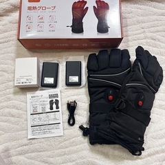 新品✨電熱グローブ Mサイズ　電熱手袋 バイク 5000mAh ...