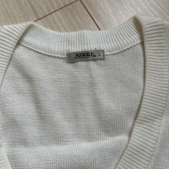 夏用ベスト　ホワイトの画像