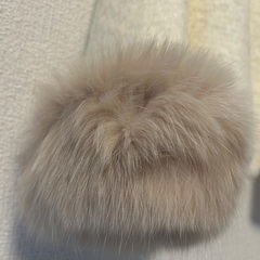 【Apuweiser-riche】アイボリー ファー付きジャケット※新品未使用の画像