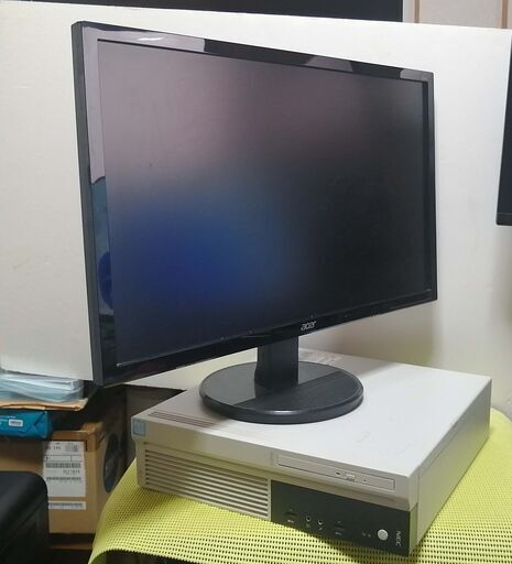 NECMate 省スペースパソコン 液晶モニター24インチ+有線キーボード+ 