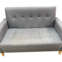 NO.2284 ソファー 2人掛け グレー 家具 中古の画像
