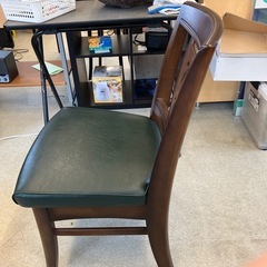 ☆値下げ☆　K2507-227 配送不可 アンティーク風 ダイニングチェア③ キズ汚れ有りの画像