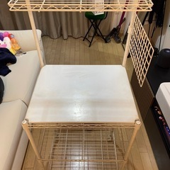 電子レンジ＋棚の画像