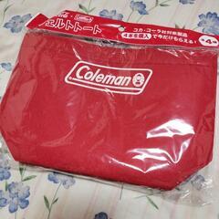 Colemanの赤いトートバッグ　新品