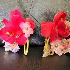 花飾りヘアピンの画像