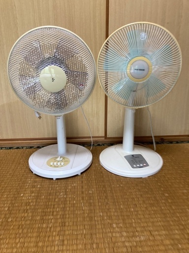 扇風機2台 (五勇士) 宮古島の季節、空調家電《扇風機》の中古