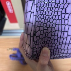 紫 ショルダーバッグ ハンドバッグの画像
