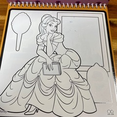 みずぬりえ　ディズニープリンセスの画像