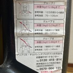 【お譲りします】チャイルドシート(※バックルなし)の画像