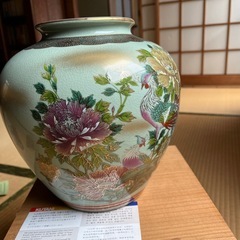 値下げしました。花瓶　九谷焼　の画像