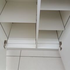 ★ジモティ割あり★  食器棚 ベージュ H173.5×D53.5×W111 クリーニング済み HJ6087の画像