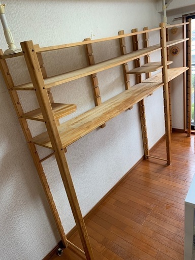 パイン集成材　自作棚　子供部屋