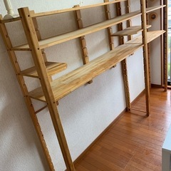 パイン集成材　自作棚　子供部屋