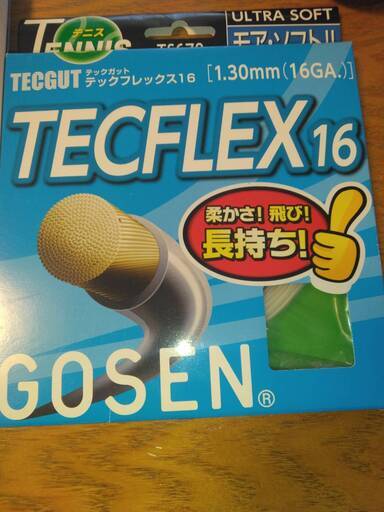 テニスガット　TECFLEX16　単張×12SET