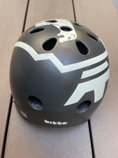 bikke 子供用自転車　16インチ　ダークグレー　ヘルメット付き