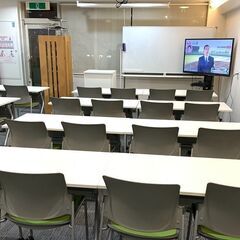 スタッキングテーブル　ｗ120cm×ｄ60cm×ｈ72cm　２台　椅子４台とセットでの画像