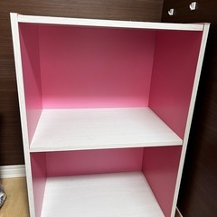 二段のカラーボックス
