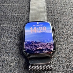Apple Watch Series 7 45mm - GPS + Cellularモデル - ステンレススチール グラファイト ケース- ミラネーゼループ　充電コード付き