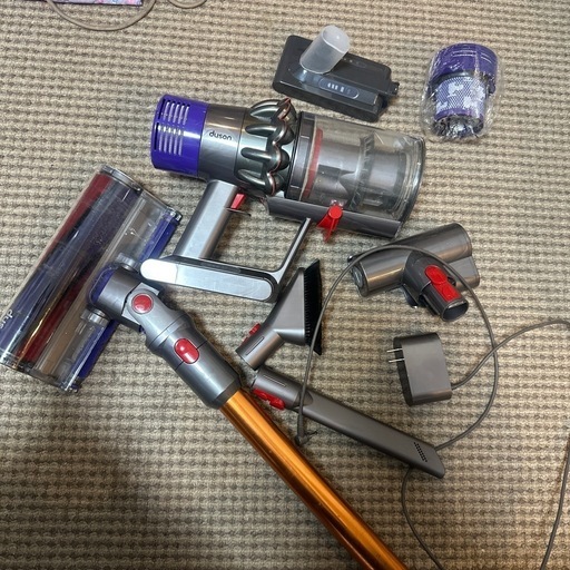 ダイソン掃除機（ジャンク）、互換バッテリー