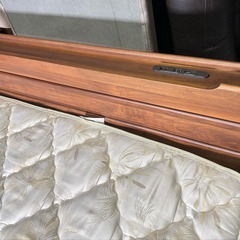 最高級 IDC KingsDown 30cm マットレス、ワイドダブルベッド、引出・コンセント＆USB口付、Used/綺麗の画像