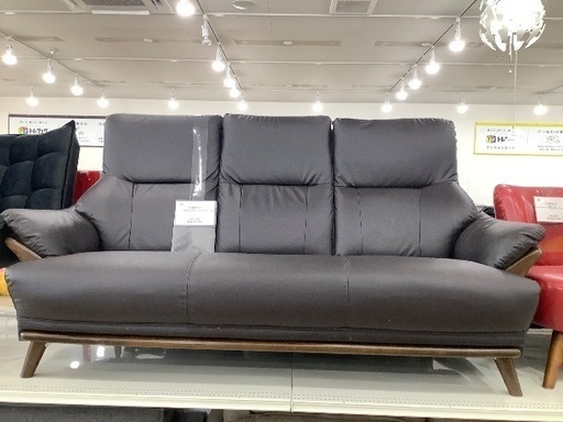 【軽トラック貸出サービス有】　ニトリ　Nシールド　3人掛けソファー　  購入3年前　ヘタレほつれ有