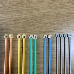 値下げ　編み棒5種類の画像