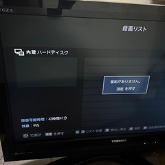 REGZA テレビ　32型　内臓ハードディスク付きの画像
