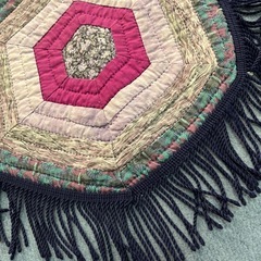 手作りパッチワーク　マットの画像