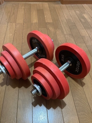 ラバーダンベル 40KG 片手20KG×2個セット /IROTEC（アイロテック）