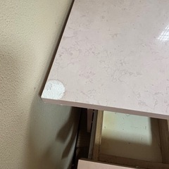 【3月末処分】ネイルテーブル　ピンク　の画像