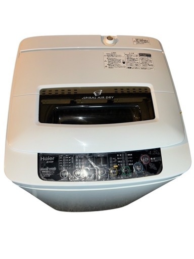 【美品‼️】洗濯機 ハイアール 4.2kg JW-K42F-K 一人暮らし ワンルームなどに スリム洗濯機 一人暮らし用 単身用