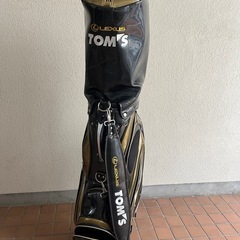 メンズキャディバック　LEXUS 黒・金の画像