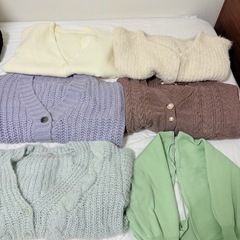 Niceclaup等ニットカーディガン 6点セット
