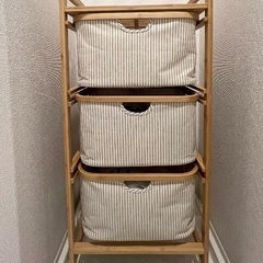 【ニトリ】バンブーシェルフ　ランドリールーム　収納　ラック