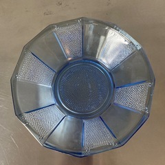 昭和レトロ★約20cm★ガラスボウル★色付きガラスの画像