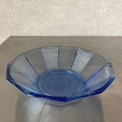 昭和レトロ★約20cm★ガラスボウル★色付きガラス